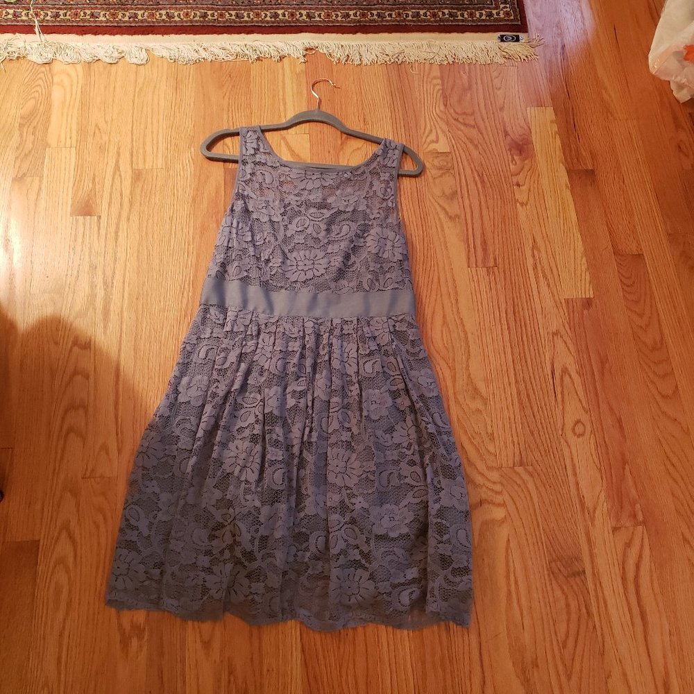 Blue grey lace bb Dakota dress